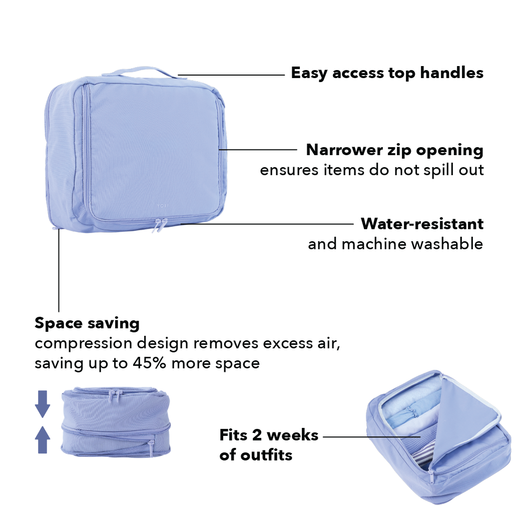 Compression Packing Cube - Liquorice 4 Pack