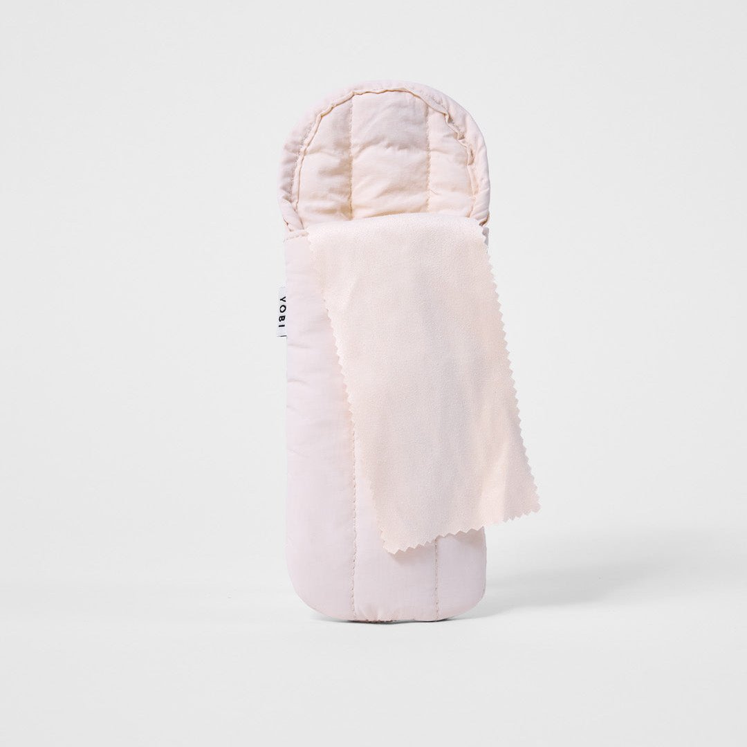 Puffy Glasses Case with sewn in cleaning cloth