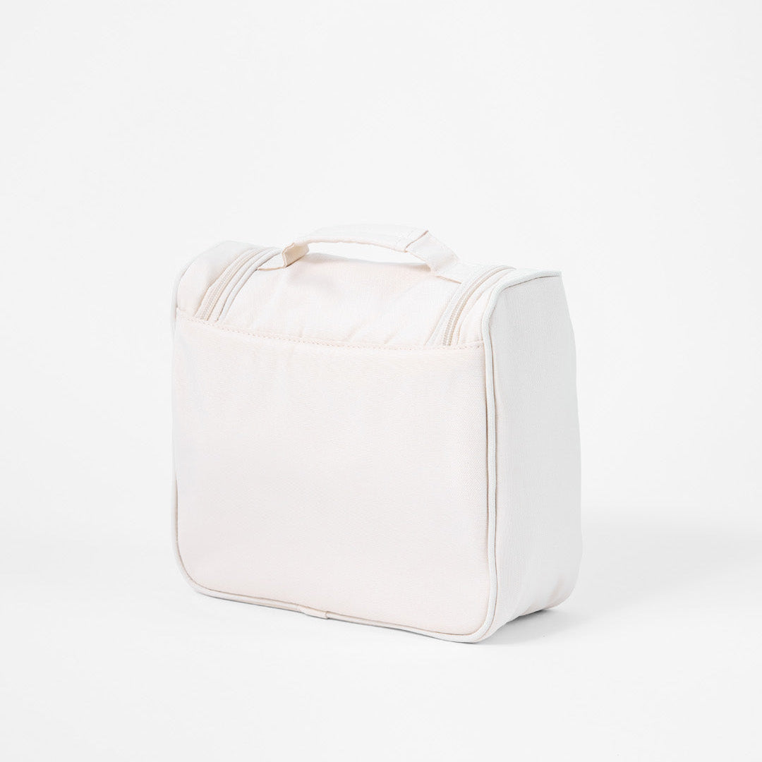 Makeup bag for all travel essentials including skincare and toiletries