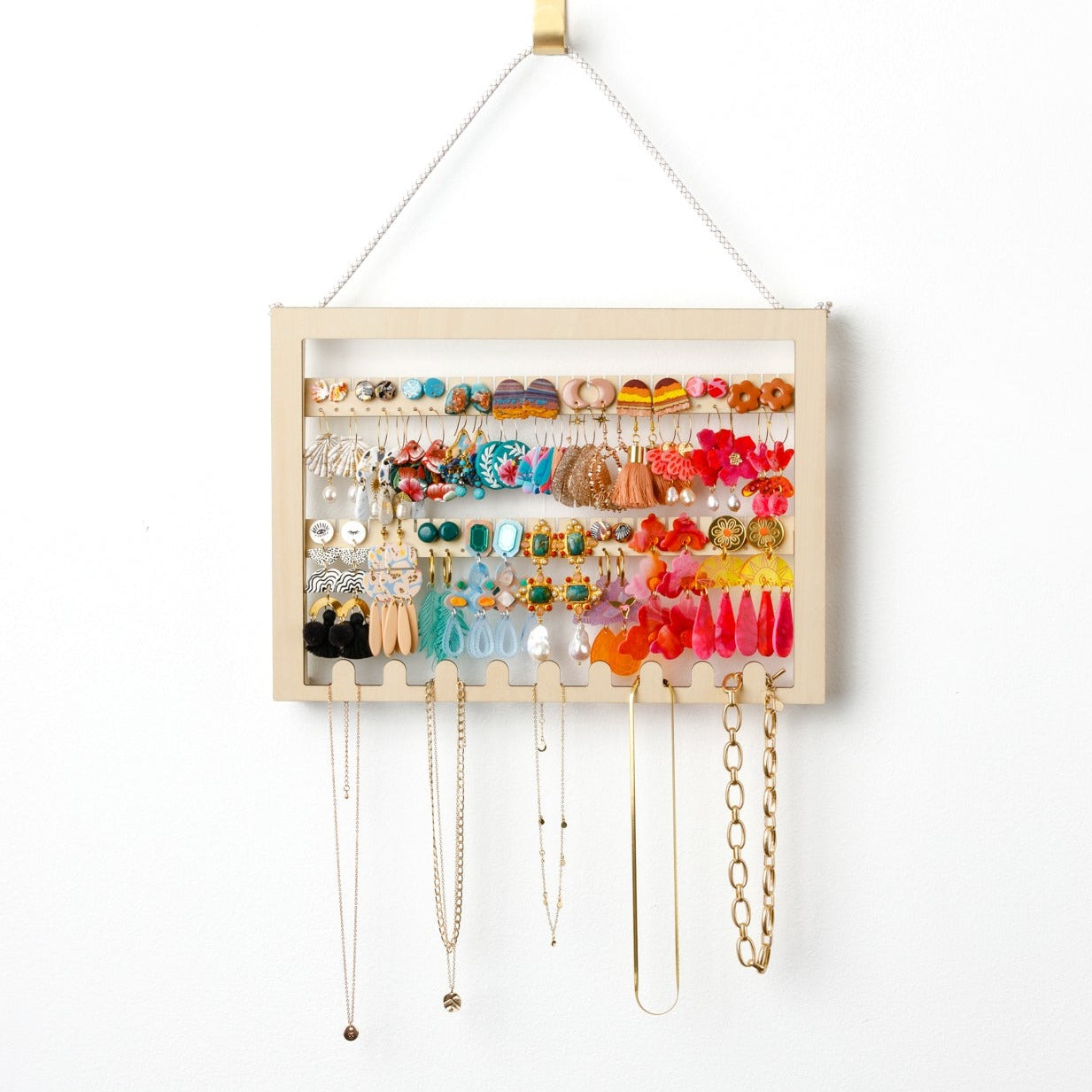 Hanging Adjustable Earring Holder