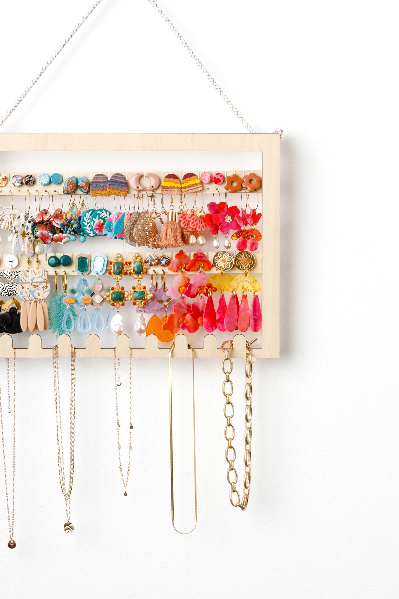 Hanging Adjustable Earring Holder