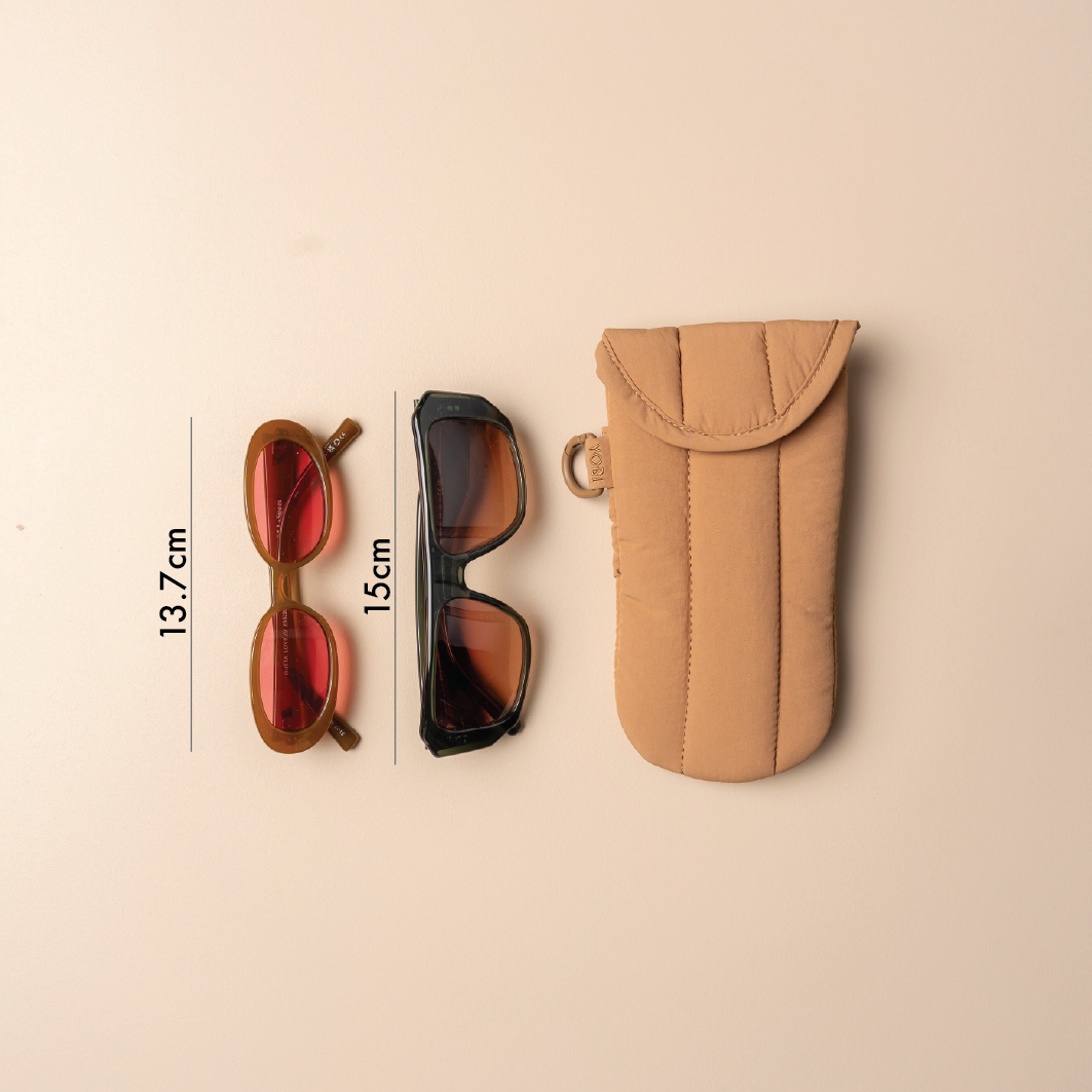 Duo Glasses Case - Caramel Frappe