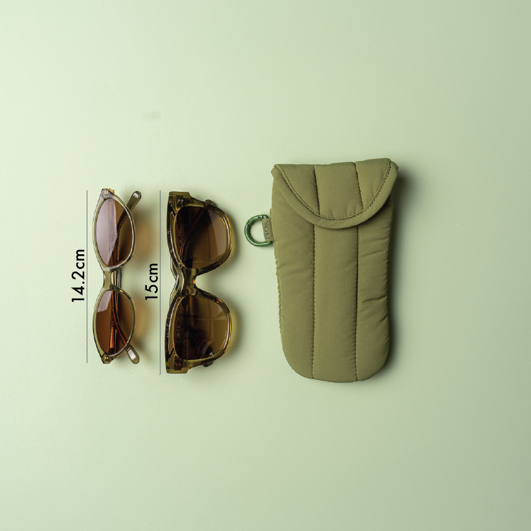 Duo Glasses Case - Olive