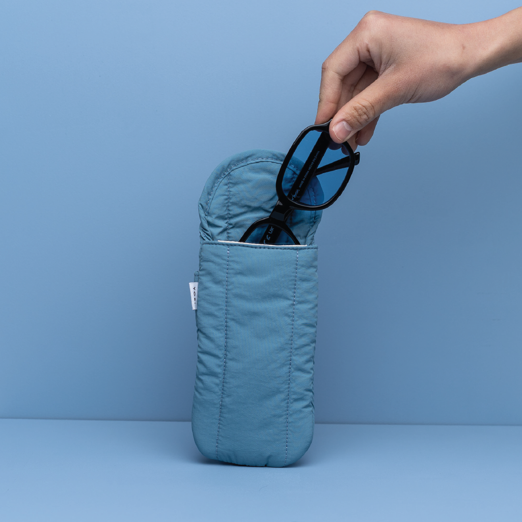 [OUTLET] Duo Glasses Case - Blue Violet