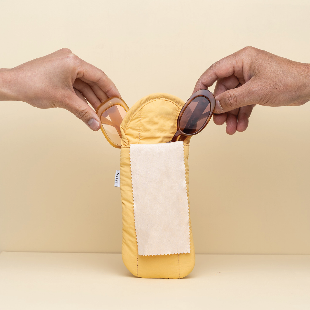 [OUTLET] Duo Glasses Case - Butter