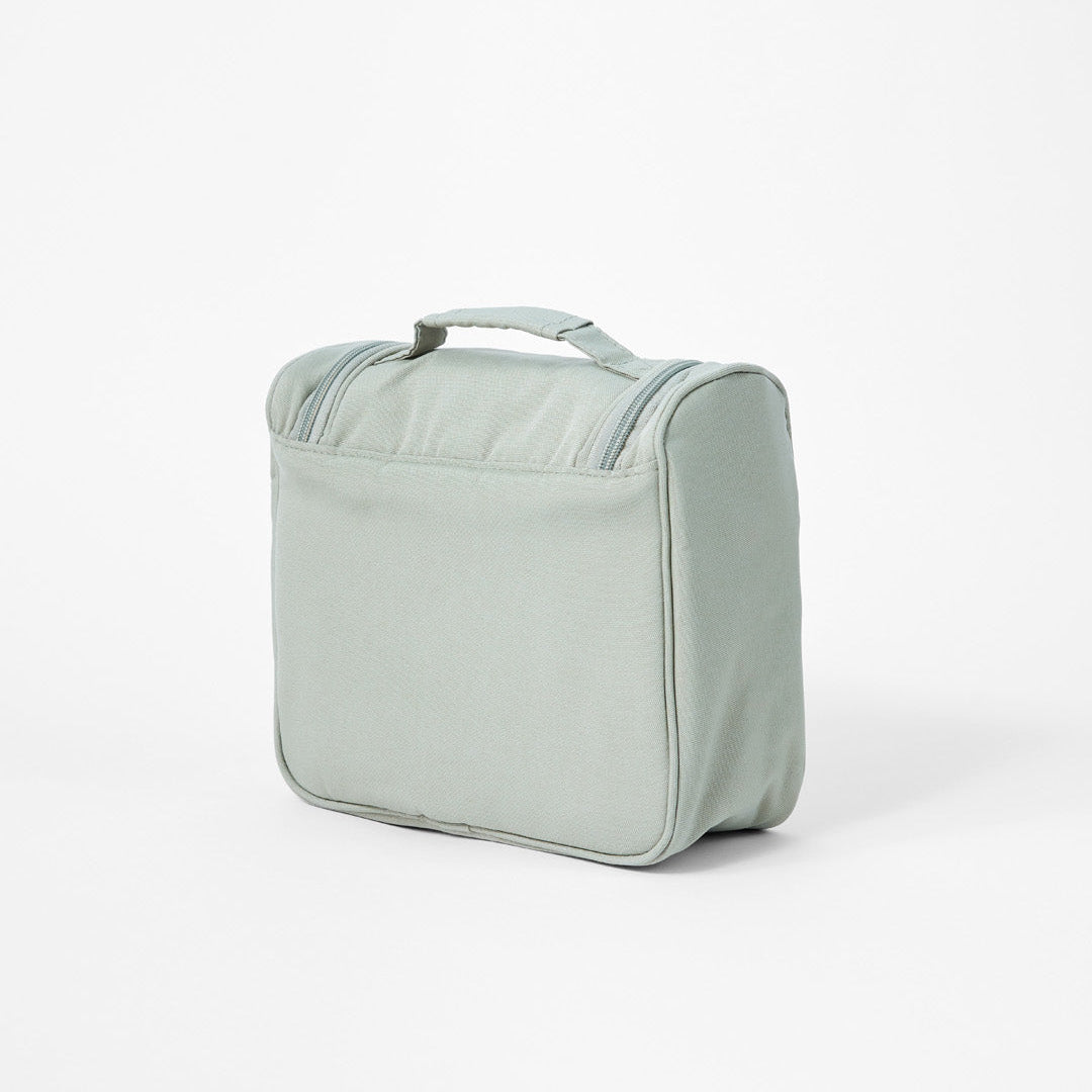 Padded travel makeup and skincare pouch to keep toiletries safe in transit