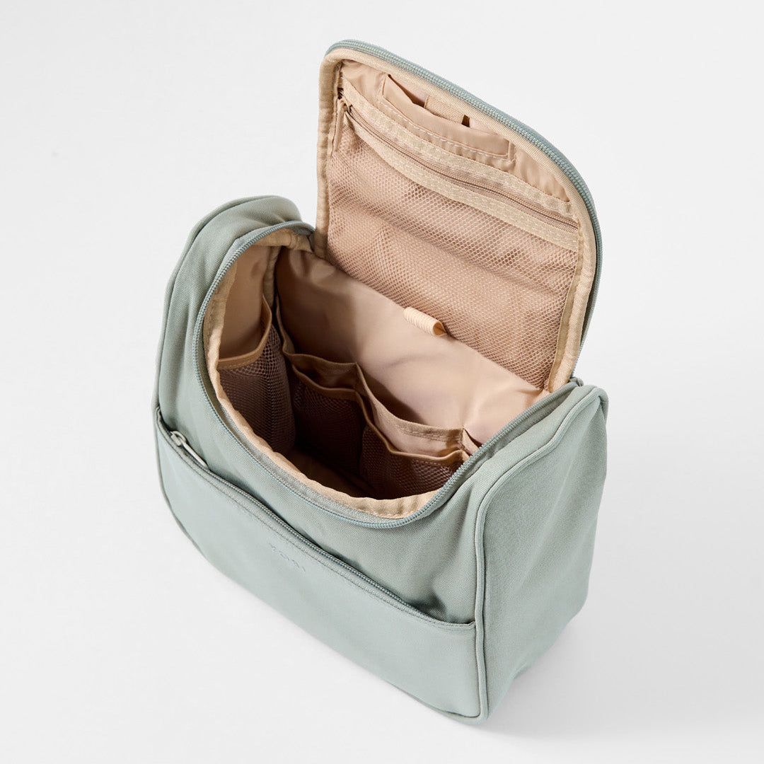 Toiletry Bag with multiple inner compartments shown